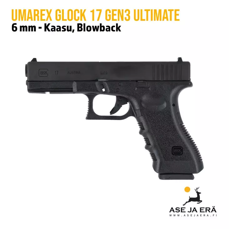 Umarex Glock 17 Gen3 Ultimate 6mm GBB replika airsoft-pistooli - Pistoolit ja -revolverit - 4000844767981 - 1