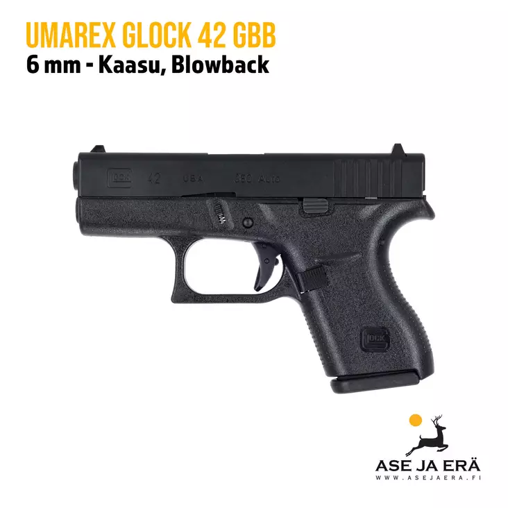 Umarex Glock 42 GBB 6mm pistooli blowback - Pistoolit ja -revolverit - 4000844647221 - 7