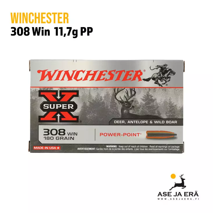 Winchester 308 Win Power-Point 11,7g - 308 kaliiperi - 020892200401 - 1