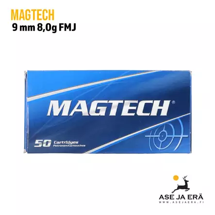 9mm Magtech FMJ 8g (9B) pistoolipatruuna - 9mm pistoolin patruunat - 7891798042852 - 4