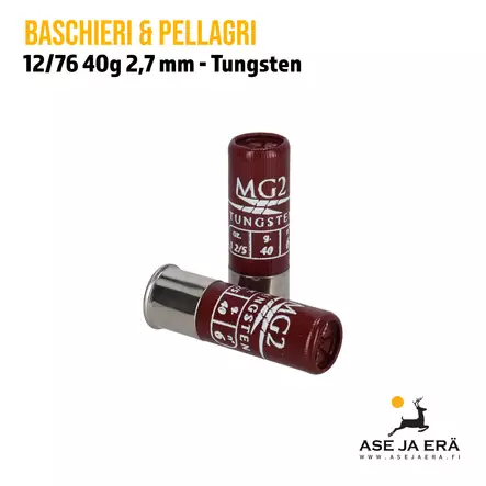 B&P MG2 Tungsten Magnum GC 12/76 40g haulikonpatruuna - Lyijyttömät patruunat - 8057502100792 - 2