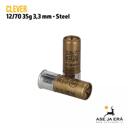 Clever Mirage Soft Steel T4 12/70 35g haulikonpatruuna - Lyijyttömät patruunat - 3300818390032 - 2