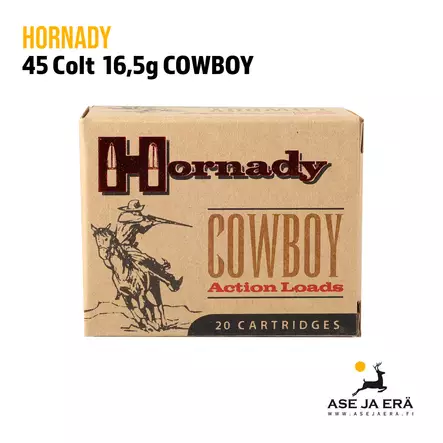 Hornady Cowboy 45 Colt 16,5g - Revolverin patruunat - 090255391152 - 1