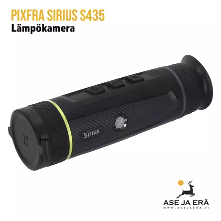 Pixfra Sirius S435 lämpökamera - yleiskuva etuviistosta - Pimeänäkölaitteet ja lämpökamerat - 6976144450862 - 1