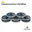 5,5mm H&N Baracuda Power 1,37g 1000 kpl  ilmakiväärinluoti - Rasiat lajiteltu pyramiidiin - 5,5 mm luodit - 4047058015002 - 16
