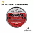 5,5mm JSB Predator Polymag Short ilma-ase luoti 200 kpl - yleiskuva rasian kannesta - 5,5 mm luodit - 8594180450752 - 6