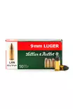 9x19 Sellier & Bellot 8,0g LRN 50 kpl - 9mm pistoolin patruunat - 8590690310432 - 3