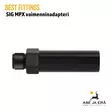 Best Fittings SIG MPX vaimenninadapteri 1/2"x20UNF kierteellä - Kierresuoja kiinni - Äänenvaimentimet ja suujarrut - 10B3AL02 - 3