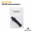 Best Fittings SIG MPX vaimenninadapteri 1/2"x20UNF kierteellä - Myytipakkaus EAN näkyvissä - Äänenvaimentimet ja suujarrut - 10B3AL02 - 6