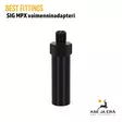 Best Fittings SIG MPX vaimenninadapteri 1/2"x20UNF kierteellä - Adapteri pystyssä - Äänenvaimentimet ja suujarrut - 10B3AL02 - 5
