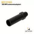 Best Fittings SIG MPX vaimenninadapteri 1/2"x20UNF kierteellä - Kierreadapteri etuviistosta - Äänenvaimentimet ja suujarrut - 10B3AL02 - 4