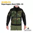 Helikon-Tex Rogue Hoodie - Fullzip huppari, Black / ERDL - XS, suoraan edestä - Hupparit - 5902688986292 - 2