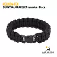 Helikon-Tex SURVIVAL BRACELET Paracord ranneke musta - Muut asusteet - 5908218717992 - 1