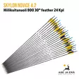 Skylon Novice 4.2 800 30" feather 24 - nuolet viuhkassa - Hiilikuitunuolet - 6426026560542 - 2