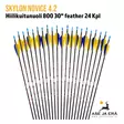 Skylon Novice 4.2 800 30" feather 24 - nuolet pystyssä - Hiilikuitunuolet - 6426026560542 - 3