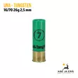 16/70 UNA Tungsten 26g 2,5mm Haulikonpatruuna - Lyijyttömät patruunat - 6430068624322 - 3