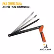 EKA Combi Saha3 Terää - 430 mm Oranssi - yleiskuva jossa kaikki terät näkyvillä - Linkkuveitset, piilut ja sahat - 7391537830172 - 1
