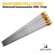 Avalon Carbon Tyro 4.2 Feather 1300 nuoli luonnonsulalla, 12 kpl - yleiskuva nuolista - Hiilikuitunuolet - A08700712 - 1