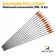 Avalon Carbon Tyro 4.2 Feather 900 nuoli luonnonsulalla, 12 kpl - yleiskuva nuolista - Hiilikuitunuolet - A08701712 - 1