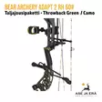 Bear Archery Adapt 2 taljajousipaketti Throwback Green / Camo - yksityiskohta kädensijasta - RTS taljajousipaketit - 754806397672 - 10