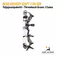 Bear Archery Adapt 2 taljajousipaketti Throwback Green / Camo - yleiskuva etuviistosta - RTS taljajousipaketit - 754806397672 - 7