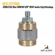Best Fittings 200/232 Bar DIN18 1/8" BSP male täyttöadapteri - Adapterit ja liitäntäsarjat - 03M1FM02 - 5