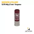 B&P MG2 Tungsten Magnum GC 12/76 40g haulikonpatruuna - Lyijyttömät patruunat - 8057502100792 - 3
