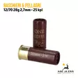 Baschieri & Pellagri 12/70 28g 2,7mm 25 kpl haulikonpatruuna kaksi patruunaa edestä - 12/70 metsästyspatruunat - 8057502106022 - 15