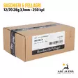 Baschieri & Pellagri 12/70 28g 3,1mm 250 kpl haulikonpatruuna laatikko viistosta - 12/70 metsästyspatruunat - 8057502106022 - 12