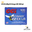 CCI Stinger 22 EX LR 2,08g Pienoiskivääripatruuna - 22 LR patruunat - 076683050502 - 9
