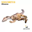 Eleven Targets 3D-taulu Allosaurus vaihtoinsertillä - 3D-eläintaulut - ELVaE62 - 5