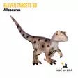 Eleven Targets 3D-taulu Allosaurus vaihtoinsertillä - 3D-eläintaulut - ELVaE62 - 2