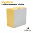 Eleven EZ-Pull 44x44 cm tauluntausta, keltainen - etuviistosta vasemmalta - Tauluntaustat ja telineet - 8720054273602 - 4