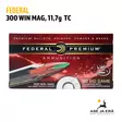 Federal .300 Win Mag Trophy Copper 11,7g - Muut kaliiperit - 029465063542 - 1