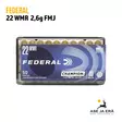 Federal Champion 22 Mag FMJ 2,60g pienoiskiväärinpatruuna - 22 WMR patruunat - 029465056032 - 1
