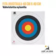 Nylonilla vahvistettu Fita jousitaulu 40 cm X 40 cm Nylonilla vahvistettu  jousiammuntaan - Yleiskuva - Paperiset maalitaulut - 000867951002 - 2
