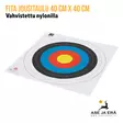 Nylonilla vahvistettu Fita jousitaulu 40 cm X 40 cm Nylonilla vahvistettu  jousiammuntaan - Vaakaasenossa - Paperiset maalitaulut - 000867951002 - 3
