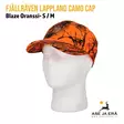Fjällräven Lappland Camo Cap S/M Orange Blaze Lippalakki mallinukella päässä - Lippalakit - 7323450724672 - 2