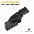 Ghost Hybrid holster Glock Small Frame vasenkätinen - Takapuolelta - IPSC kotelot - SGHD02 - 6