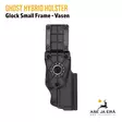 Ghost Hybrid holster Glock Small Frame vasenkätinen - Takaapäin - IPSC kotelot - SGHD02 - 3