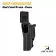 Ghost Hybrid holster Glock Small Frame vasenkätinen - Etuviistosta edestä - IPSC kotelot - SGHD02 - 4