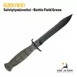 Glock FM 81 selviytymisveitsi sahaterällä, Battle Field Green - yleiskuva - Puukot - 513022 - 1
