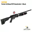 Hatsan Factor 6,35 mm PCP ilmakivääri, Black - yläviistosta, lipas irrallaan - 6,35 mm PCP paineilmakiväärit - 067892 - 14
