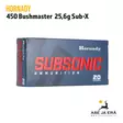 Hornady Subsonic 450 Bushmaster 25,6g Sub-X kiväärin patruuna - Muut kaliiperit - 090255822472 - 6