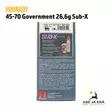Hornady Subsonic Sub-X 45-70 Gov 26,3g kivääripatruuna - Muut kaliiperit - 090255827422 - 5