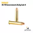 Hornady Subsonic Sub-X 45-70 Gov 26,3g kivääripatruuna - Muut kaliiperit - 090255827422 - 2