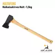 Hultafors halkaisukirves Hult 1,5 kg, etuviistosta suojus päällä - Linkkuveitset, piilut ja sahat - 7391408417402 - 7