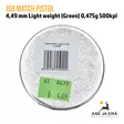 4,49mm JSB Match Pistol rasia pohja - 4,5 mm ilmapistooliluodit - 8594180450202 - 6