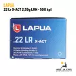 Lapua X-ACT 22LR 2,59g LRN pienoiskivääripatruuna - 22 LR patruunat - 4023045421612 - 16