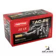 Norma USA TAC-22 .22 LR LRN 2,6g 335 m/s Pienoiskiväripatruuna - 22 LR patruunat - 4000294250927 - 14